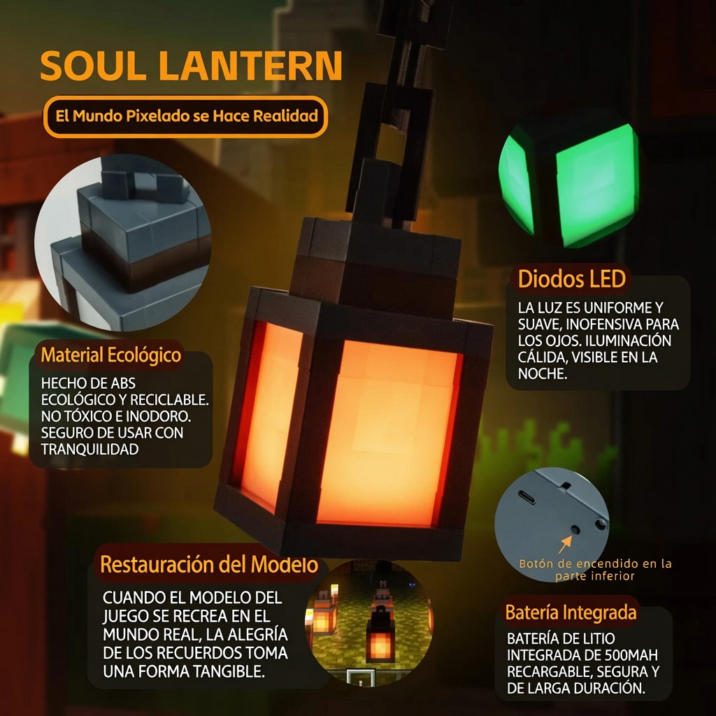 Luz nocturna estilo píxel