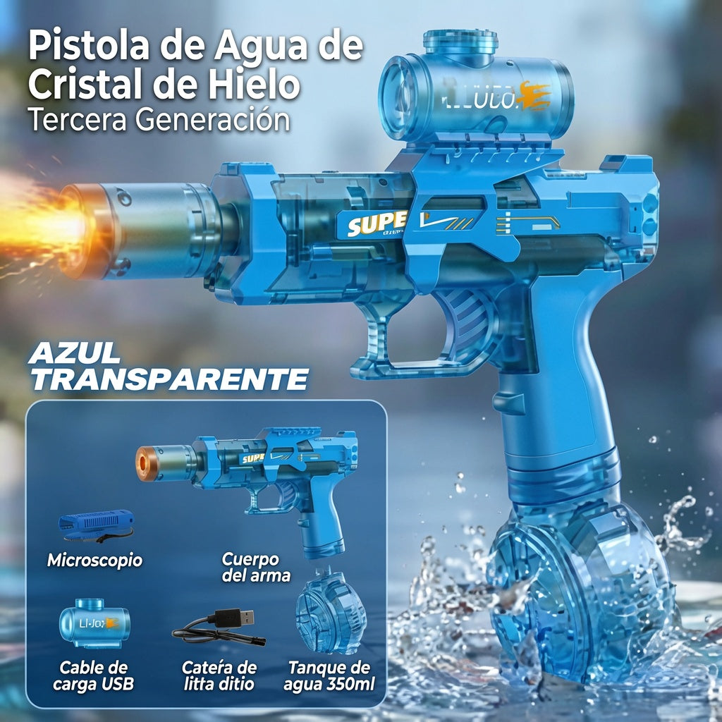 Pistola de Agua Eléctrica con Luces