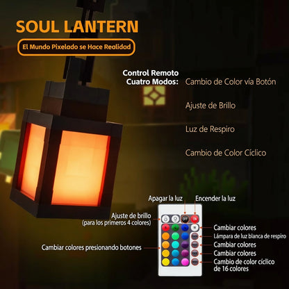 Luz nocturna estilo píxel